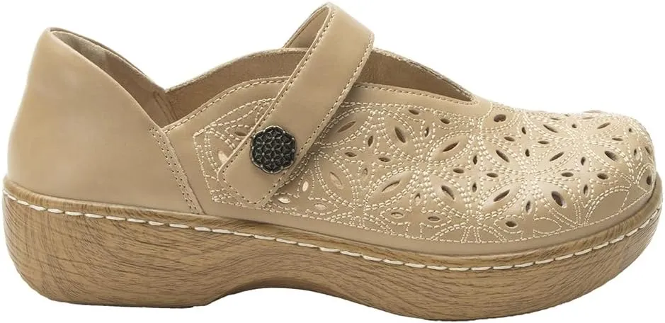 Alegria Women's Opheliah Comfort Shoes V-Cut Leather Mary Jane