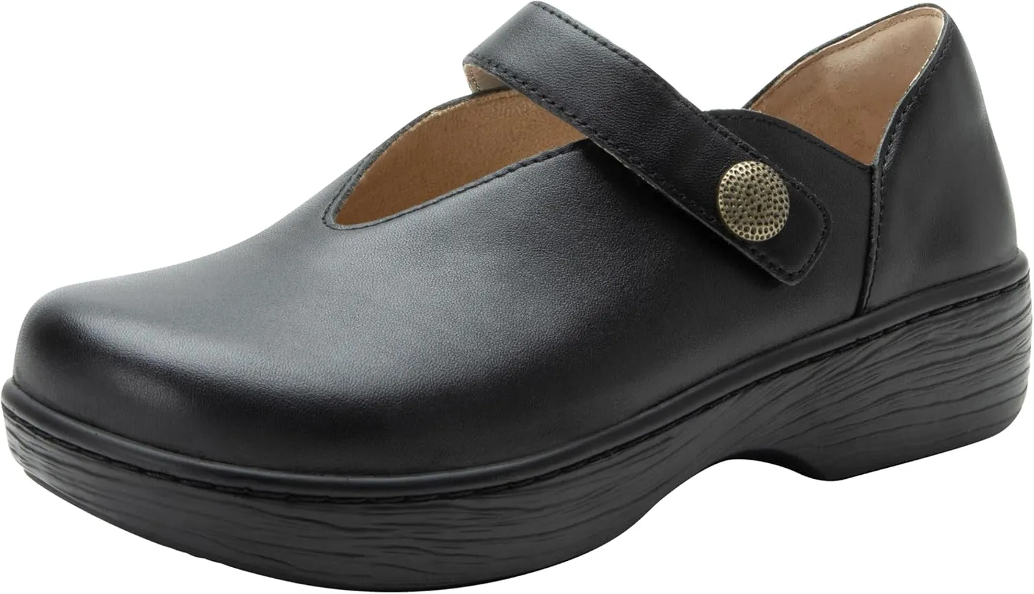 Alegria Women's Opheliah Comfort Shoes V-Cut Leather Mary Jane