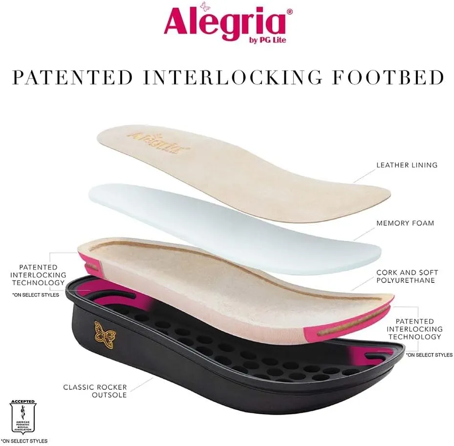 Alegria Women's Opheliah Comfort Shoes V-Cut Leather Mary Jane