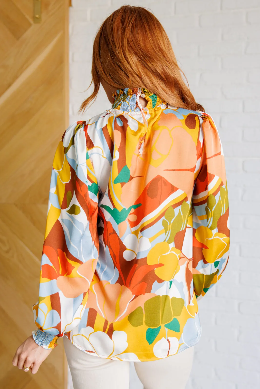All Together Now Mock Neck Blouse - Jodifl