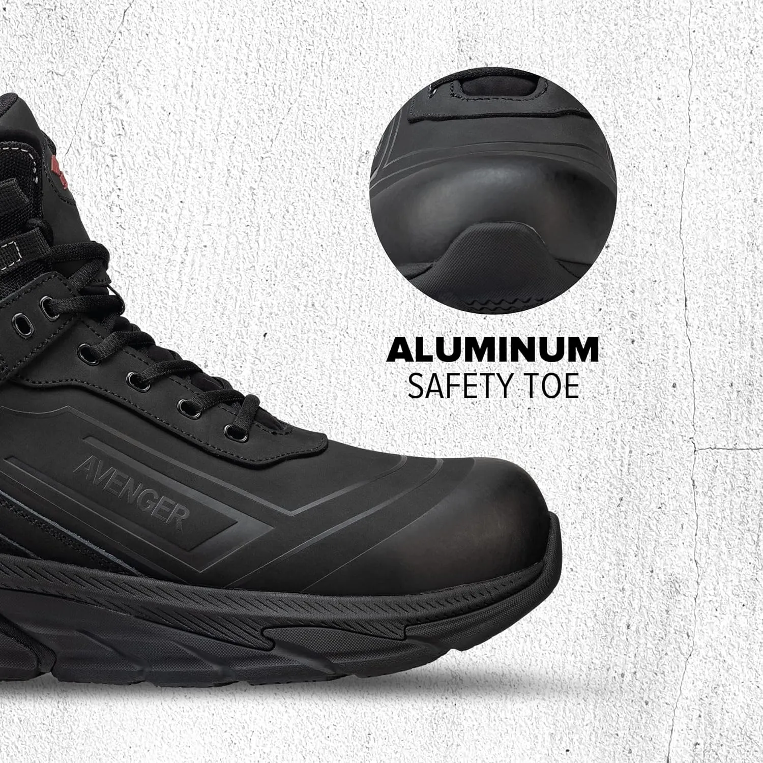 Avenger Work Boots Men's Aluminum Toe A251 Industrial Shoe