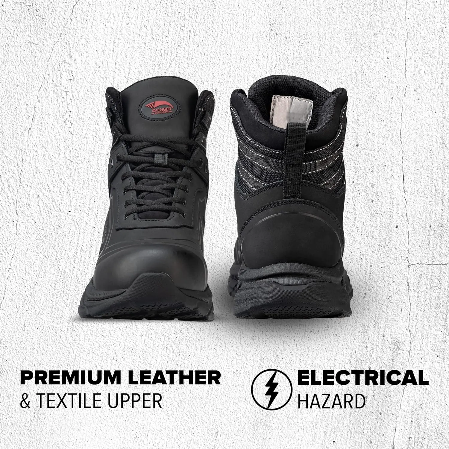 Avenger Work Boots Men's Aluminum Toe A251 Industrial Shoe