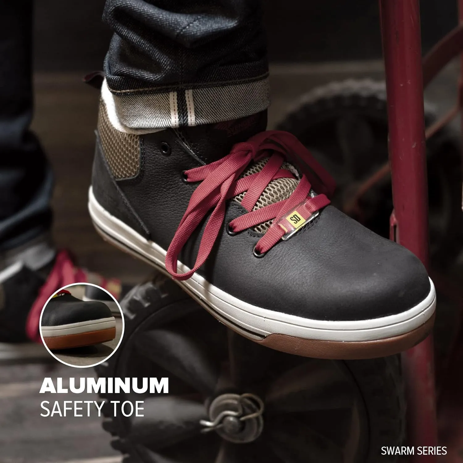 Avenger Work Boots Men's Aluminum Toe A710 Industrial Shoe