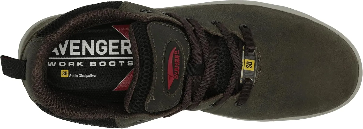 Avenger Work Boots Men's Aluminum Toe A711 Industrial Shoe