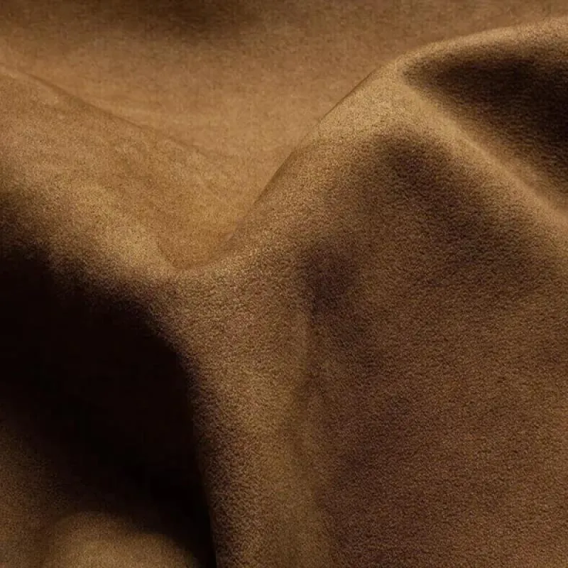 BACKWOODS | Men's Colorblock Suede and Polar Fleece Lapel Mid-Length Coat