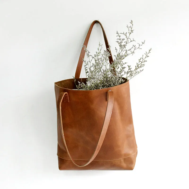 BOOPDO DESIGN LEATHER AND SUEDE TOTE BAG
