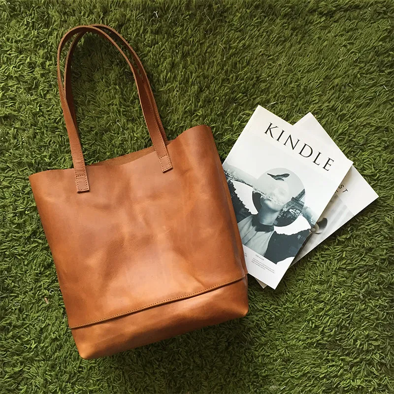 BOOPDO DESIGN LEATHER AND SUEDE TOTE BAG