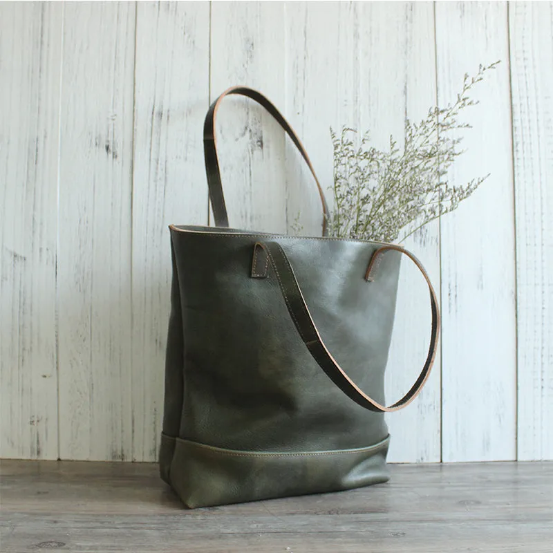 BOOPDO DESIGN LEATHER AND SUEDE TOTE BAG