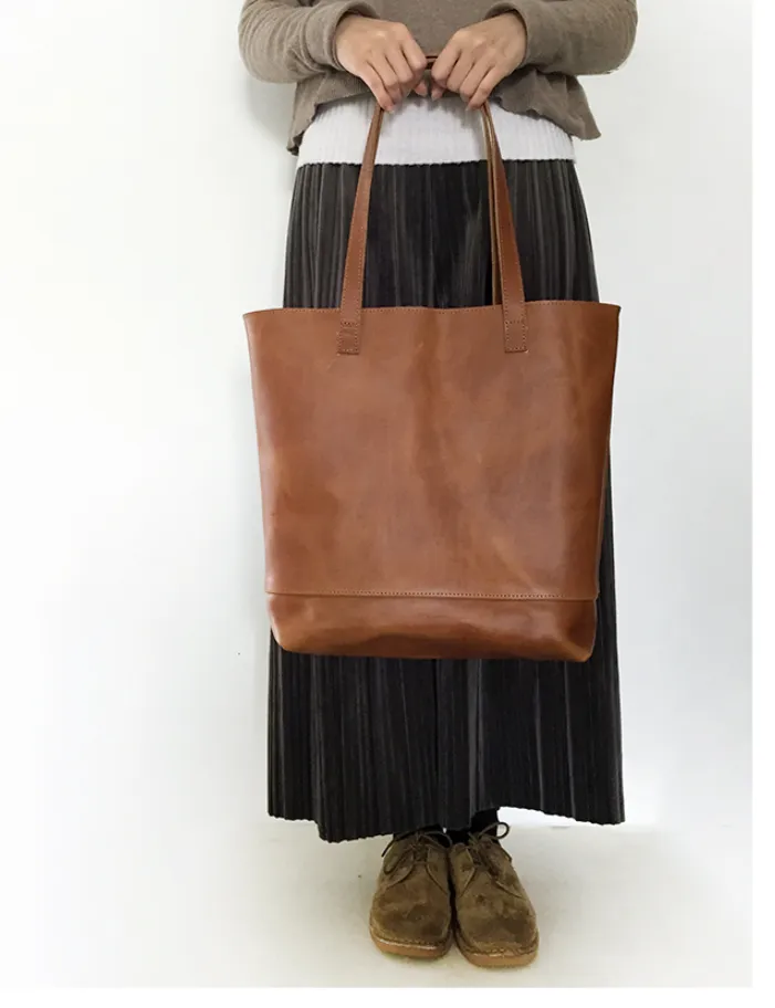 BOOPDO DESIGN LEATHER AND SUEDE TOTE BAG