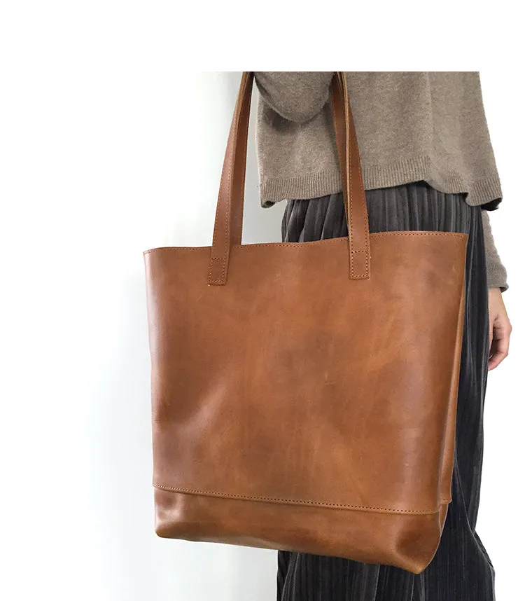 BOOPDO DESIGN LEATHER AND SUEDE TOTE BAG