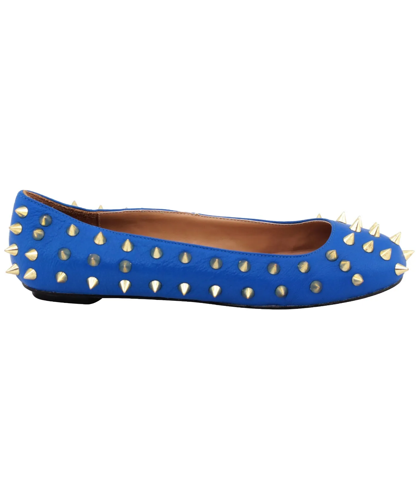 Cara Spiked Embellished Ballerinas