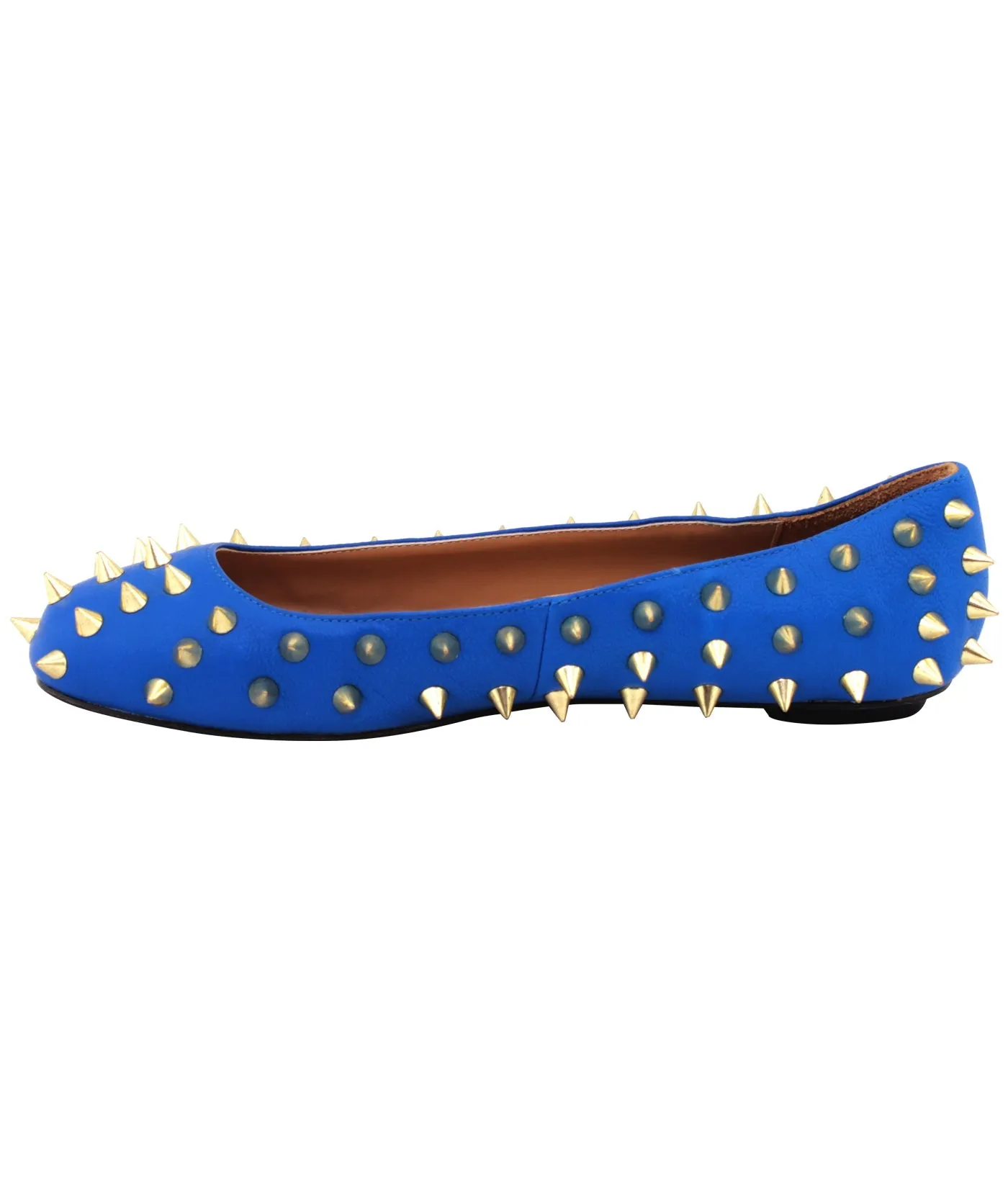 Cara Spiked Embellished Ballerinas