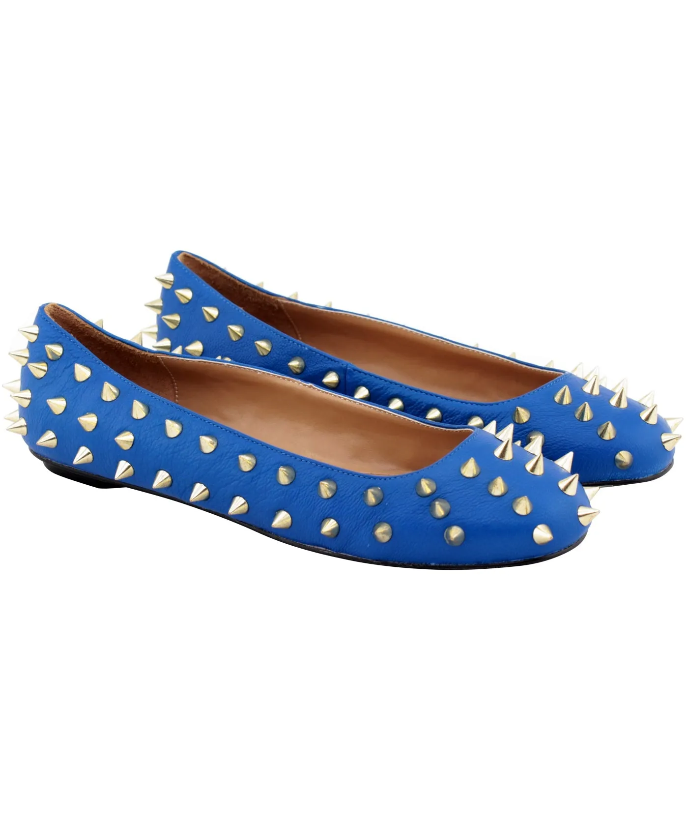 Cara Spiked Embellished Ballerinas