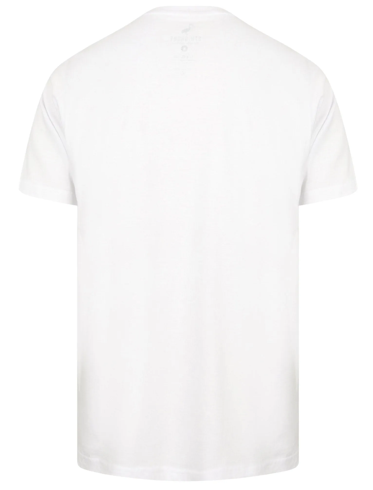 Clancy Basic Cotton Crew Neck T-Shirt In Optic White - South Shore