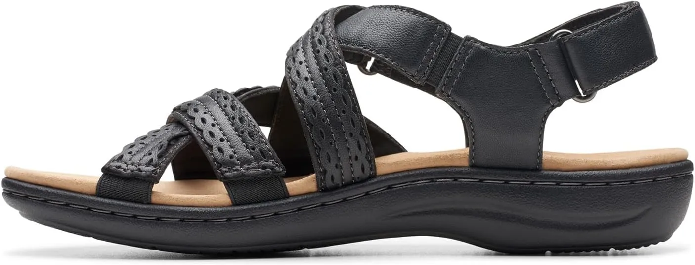 Clarks Womens Laurieann Rena Leather Casual Strappy Sandals