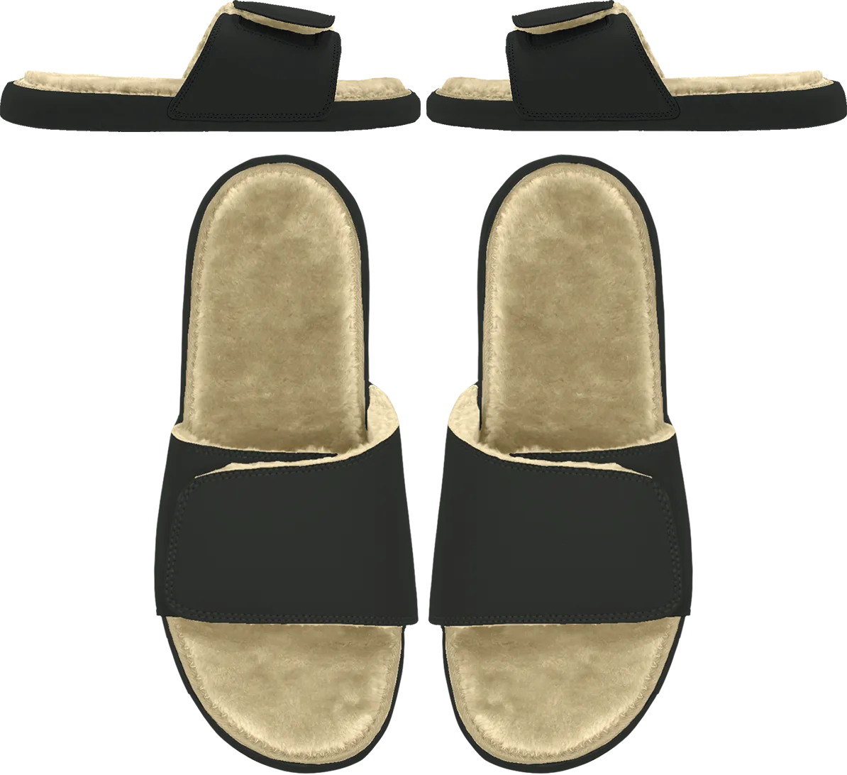 Custom Mantra Fur Slides