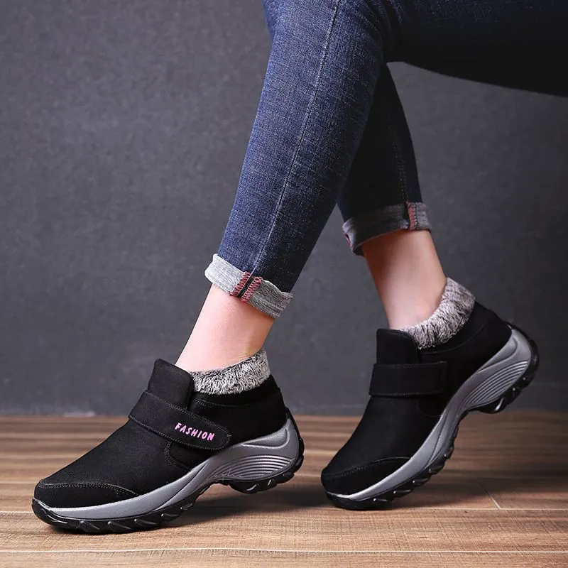 Cuzcare Women Plush Orthopedic Ankle Hiking Boots