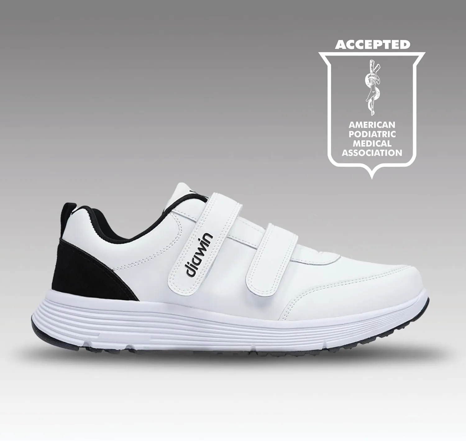 diawin Wide Shoes for Men & Women  Extra Depth Walking Shoes with Wide Toe Box for Swollen Feet, Hallux, Arthritis, and Diabetic Needs  Durable Genuine Leather for Comfort