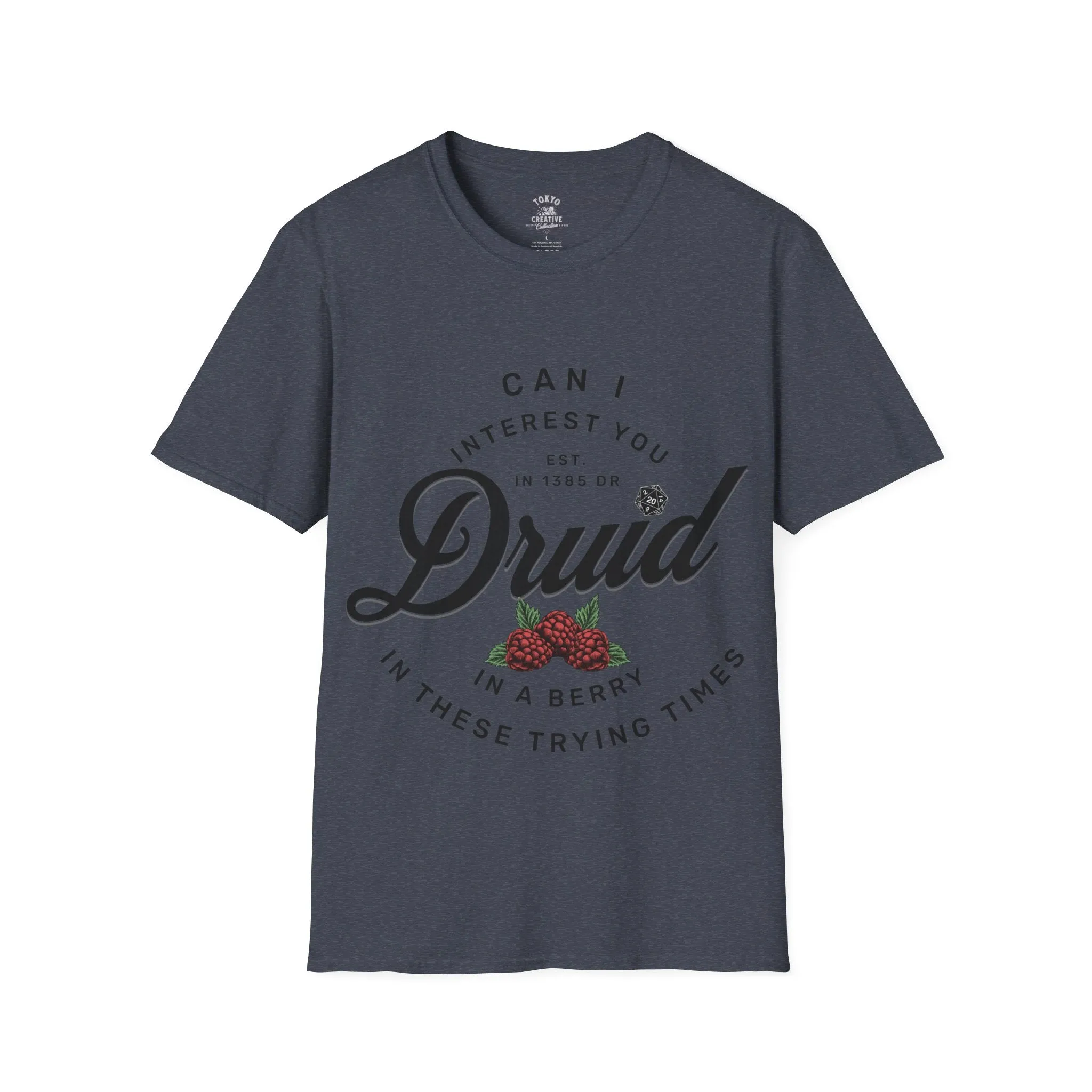Druid Berry Shirt - "Can I Interest You in a Berry in These Trying Times?" RPG Tee for Gamers and Nature Lovers