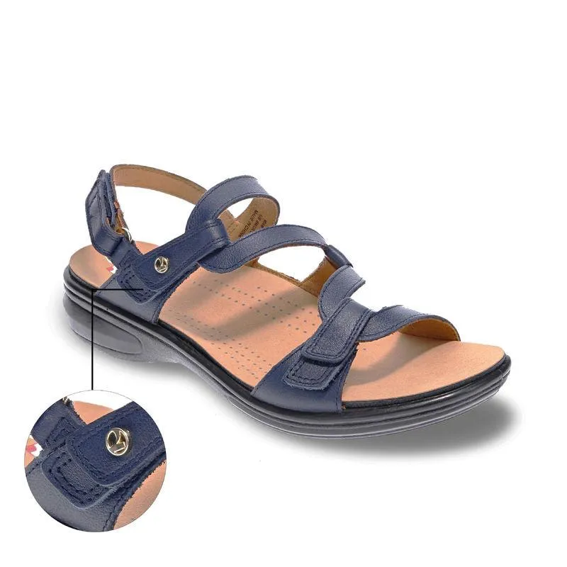 Emerald 3 Strap Leather Sandals