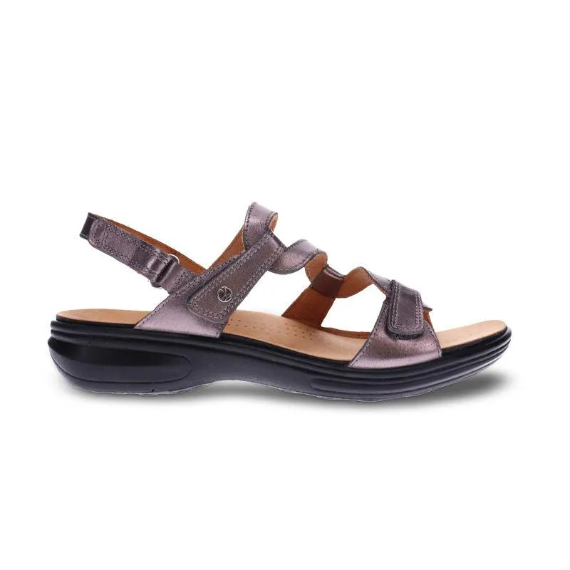 Emerald 3 Strap Leather Sandals