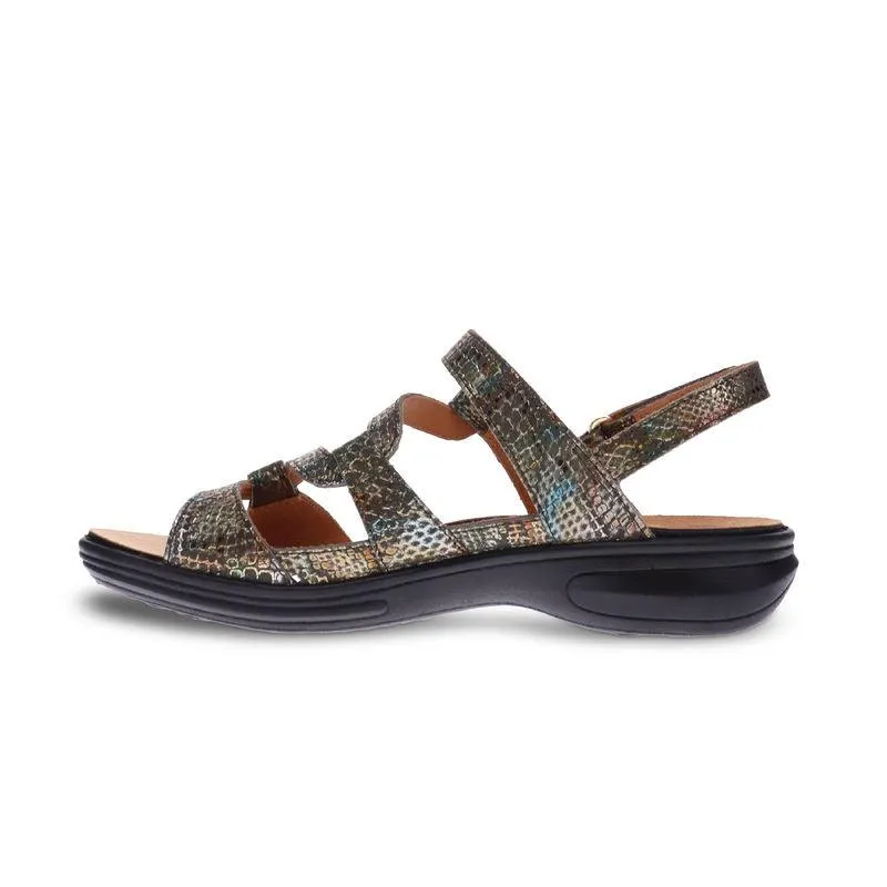 Emerald 3 Strap Leather Sandals