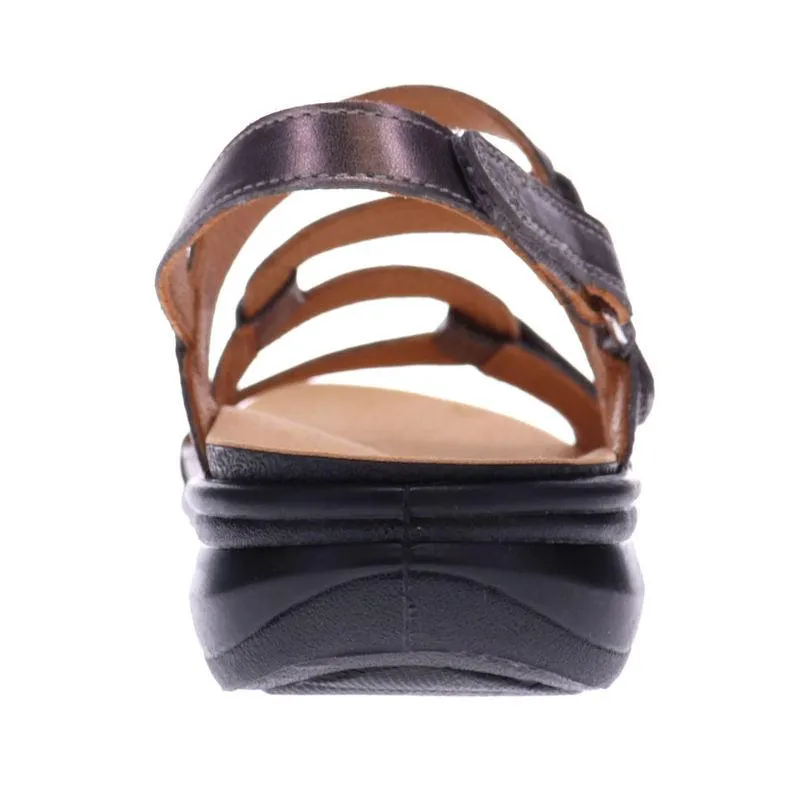 Emerald 3 Strap Leather Sandals