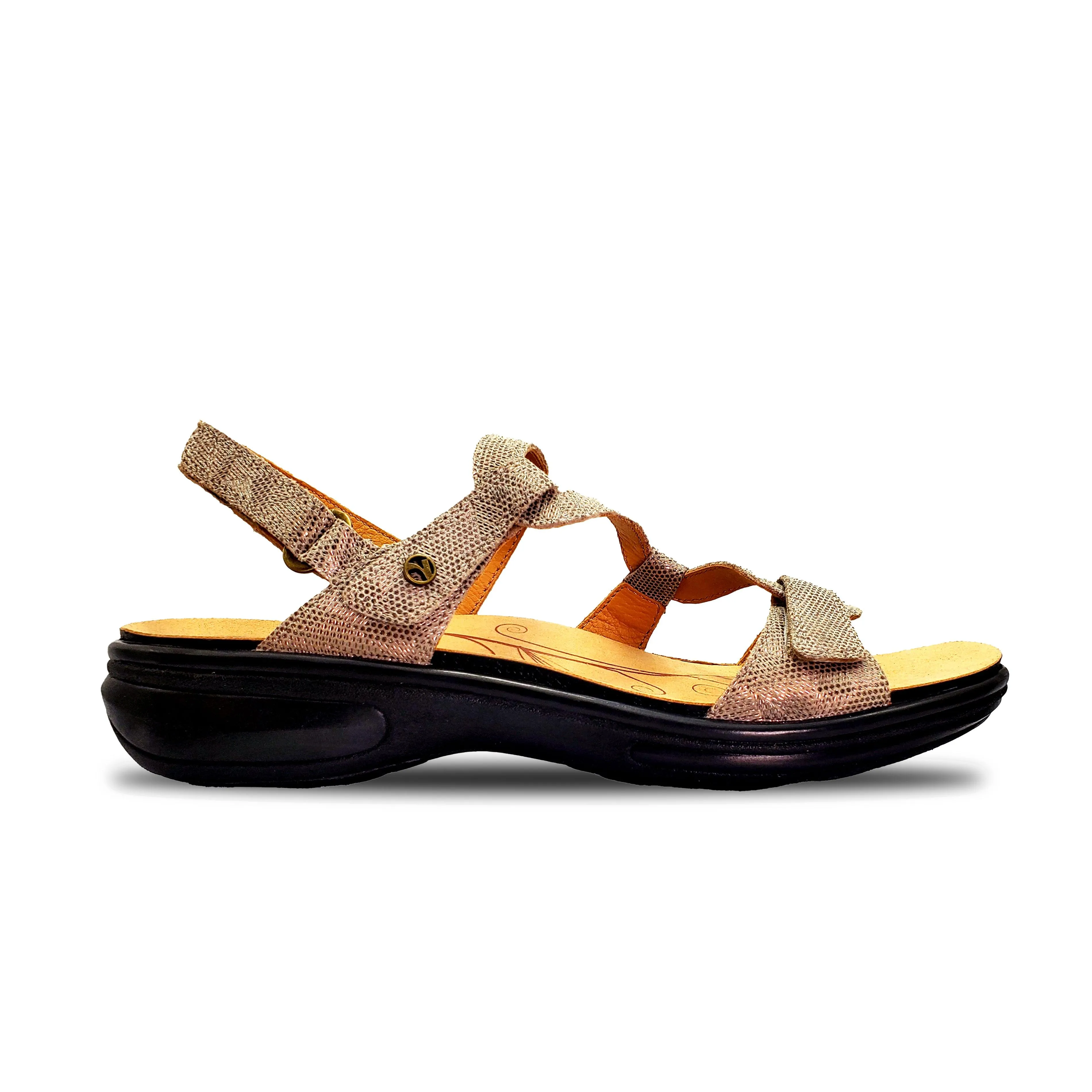 Emerald 3 Strap Leather Sandals