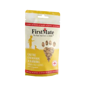 FirstMate Cage Free Chicken & Blueberries Mini Trainer Treats 8oz