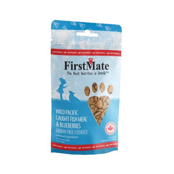 FirstMate Wild Pacific Caught Fish & Blueberries Mini Treats 8oz