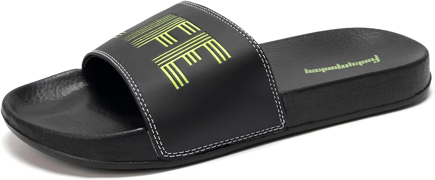 FUNKYMONKEY Men's Casual Sandal Slippers Outdoor Indoor Slide for Men