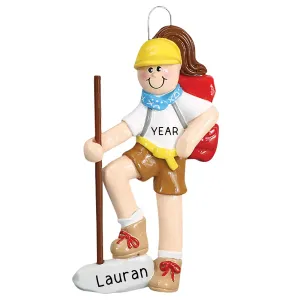 Girl Scout / Hiking Personalized Ornament