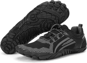 Hike Barefoot Shoes Womens Mens, Thick Barefoot Water Shoes Mens Women Non-Slip & Wide Toe Zero Drop Lightweight Minimalist Footwear for Workout Hiking Trail Running Causl