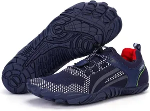 Hike Barefoot Shoes Womens Mens, Thick Barefoot Water Shoes Mens Women Non-Slip & Wide Toe Zero Drop Lightweight Minimalist Footwear for Workout Hiking Trail Running Causl