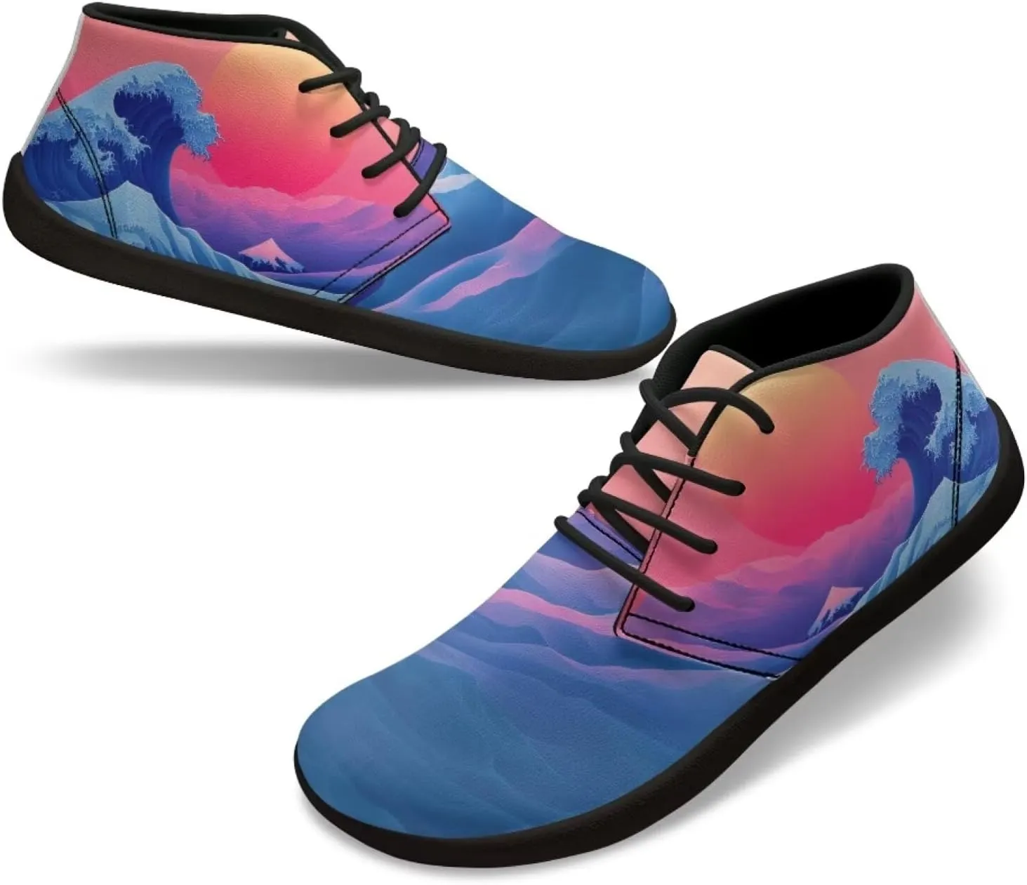 Howilath Barefoot Shoes Men Wide Toe Box, Trail Running Sneakers Anti-Skid Shoes with Zero Drop Sole