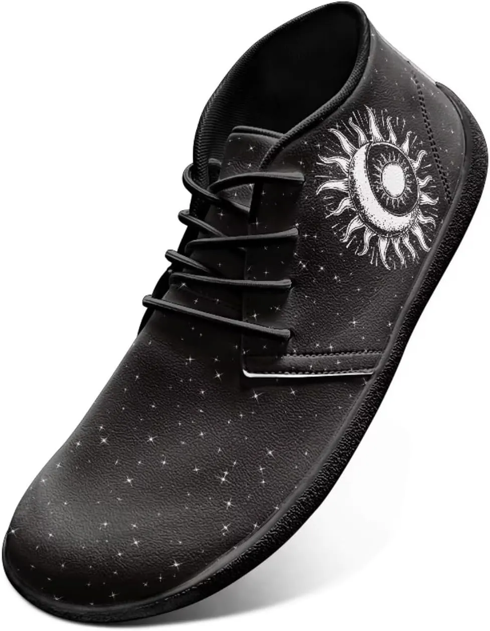 Howilath Galactic Starry Sky Barefoot Running Shoes for Men Low Zero Drop Sneaker Anti-Skid Casual Minimalist Shoes