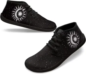 Howilath Galactic Starry Sky Barefoot Running Shoes for Men Low Zero Drop Sneaker Anti-Skid Casual Minimalist Shoes
