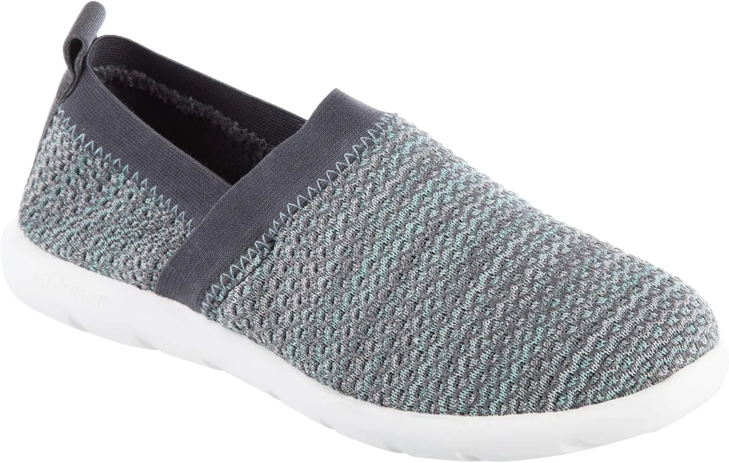 isotoner Women's Lightweight and Breathable Elastic Knit Slip-on Shoe Slipper