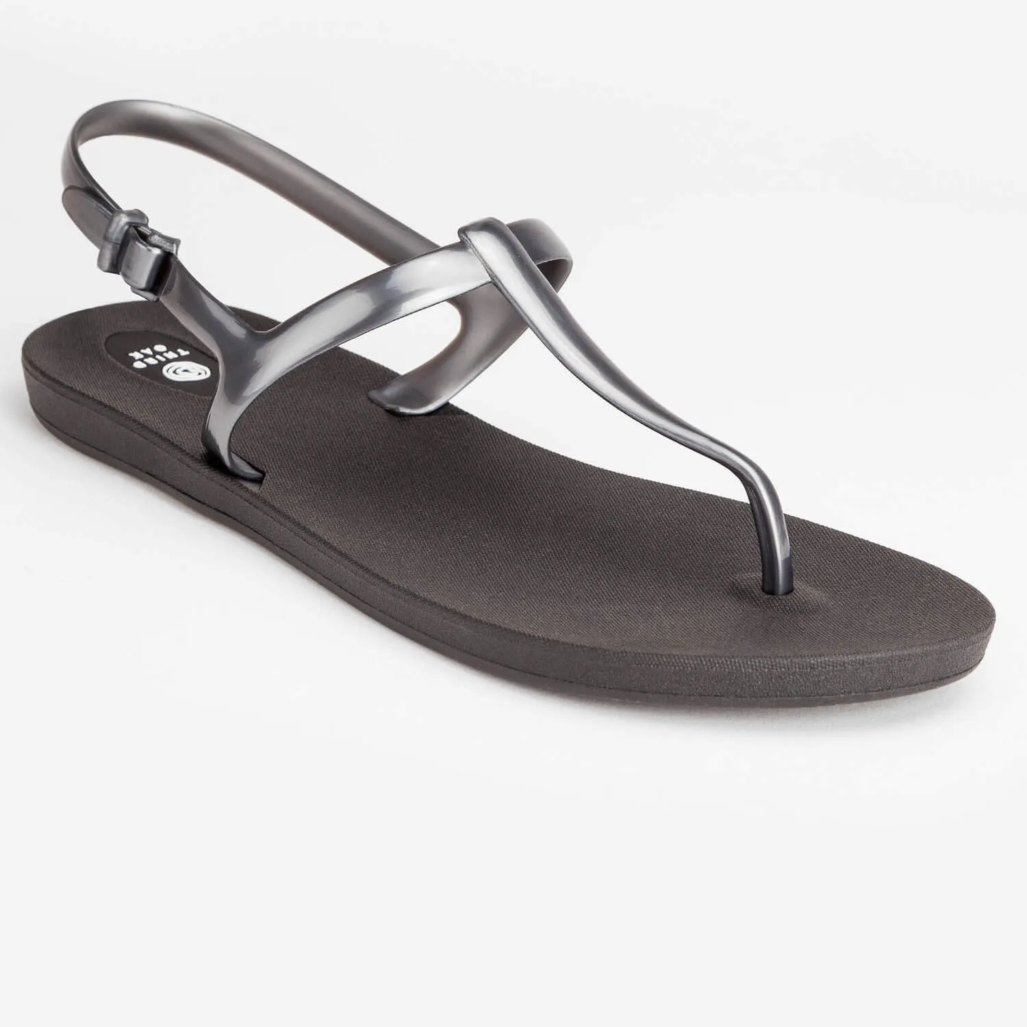 Journey T-Strap Sandal in Black Twilight