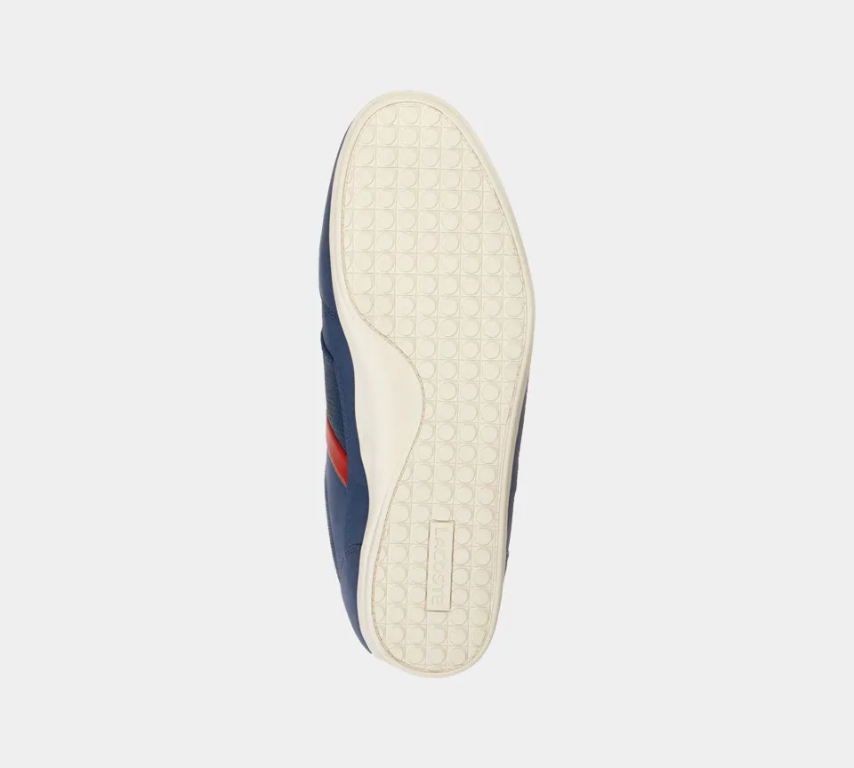 Lacoste Chaymon Leather & Suede 36CAM00102Q8 Trainers Navy/Brown UK 6-11