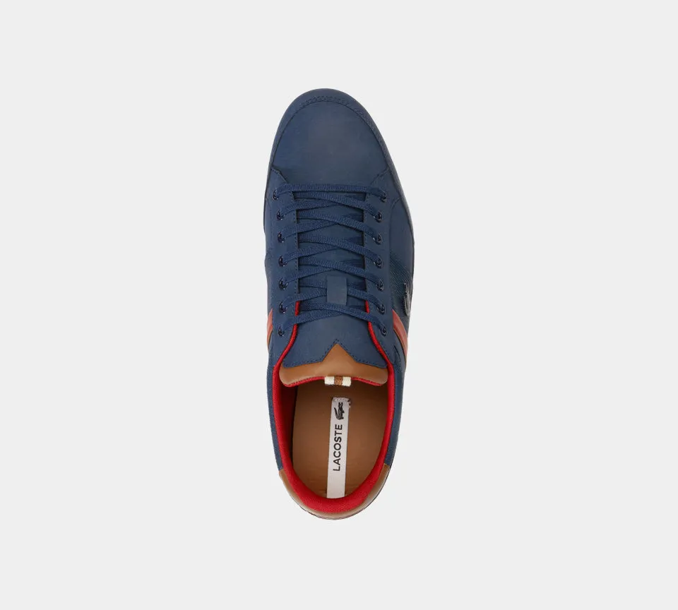 Lacoste Chaymon Leather & Suede 36CAM00102Q8 Trainers Navy/Brown UK 6-11