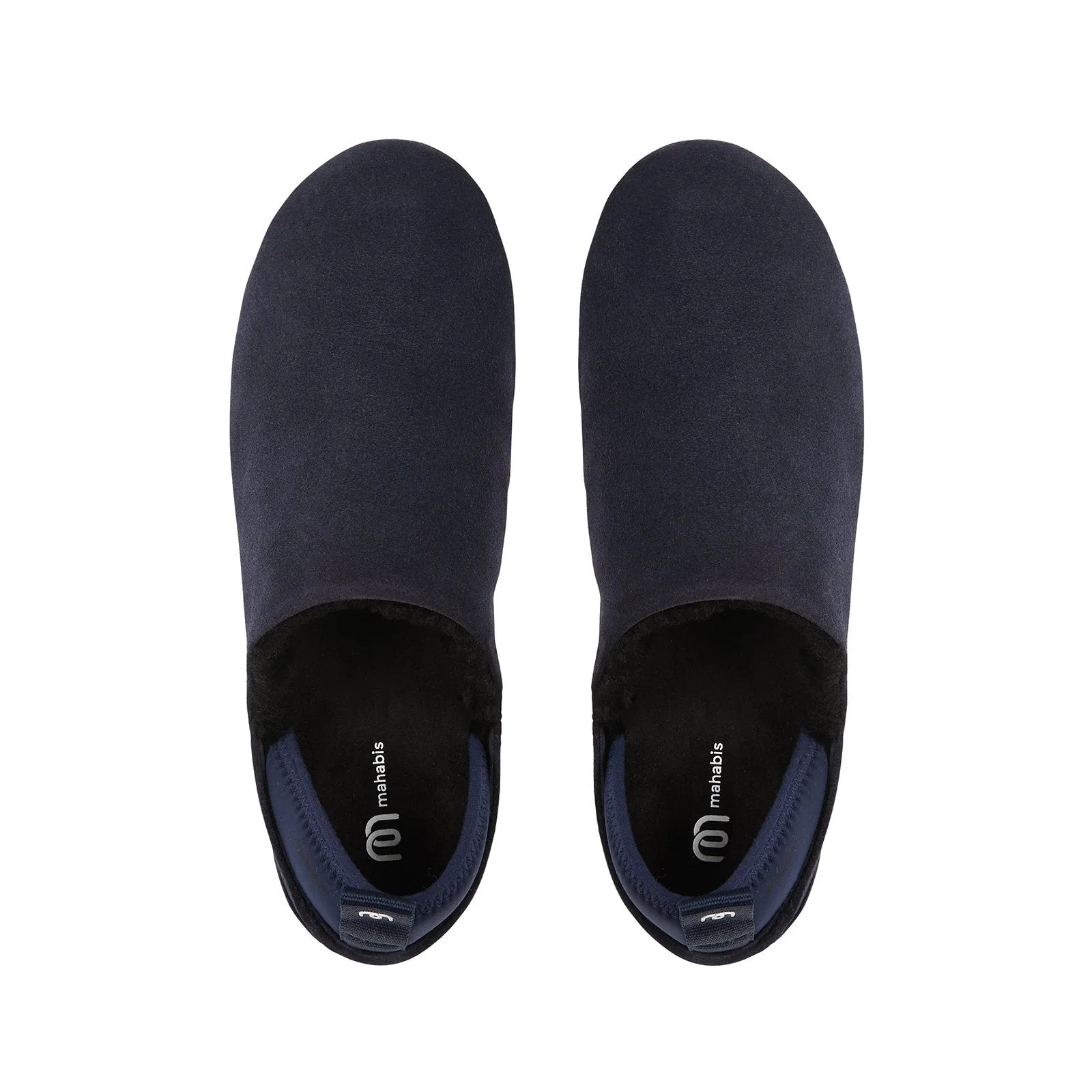 mahabis verbier in navy suede