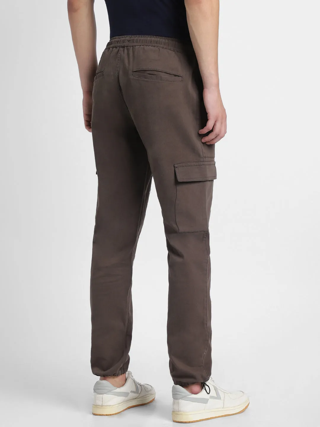 Mens's Graphite Grey Solid Cargo Jogger