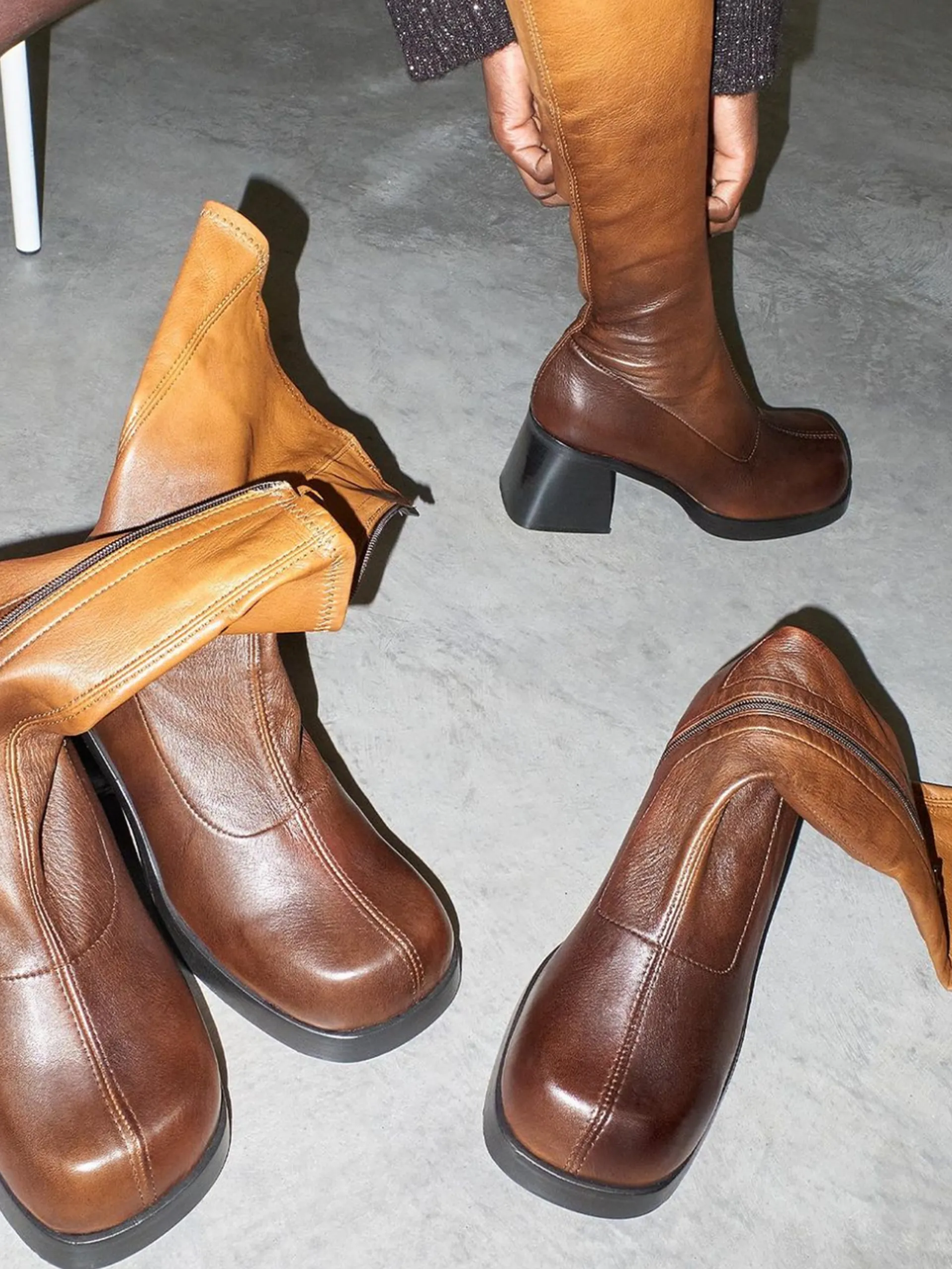 MIISTA Elke Brown Degrade Boots
