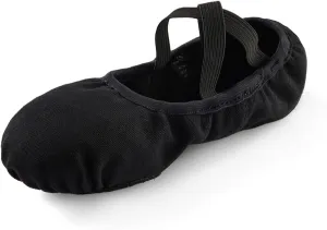 missfiona Ballet Shoes Women Stretch Canvas Performa Dance Slipper Split Sole Dance Flat for Adult