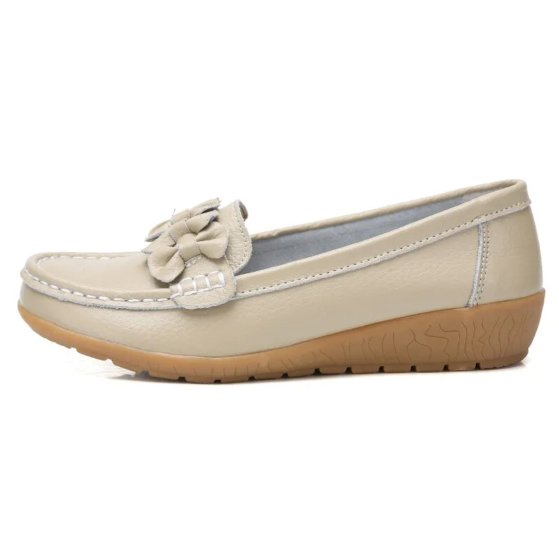 Mocassim Feminino Couro Antideslizamento