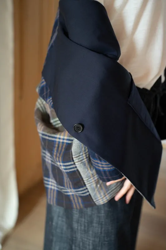 New Castello jkt reversible tartan