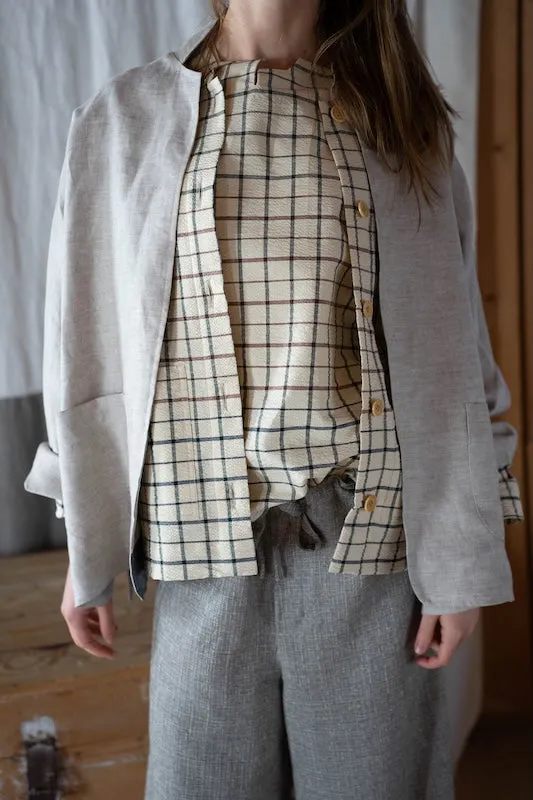 Okura jkt nat  linen
