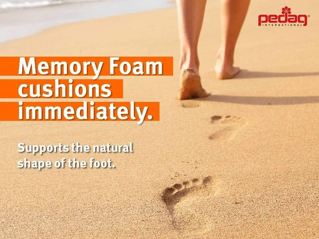 pedag Sneaker Magic Step Athletic Shoe Insoles, Handmade in Germany, Supporting The Ball, Arch and Heel of The Foot, Memory Foam Bed and Terrycloth Top, W12 / M9 / EU 42