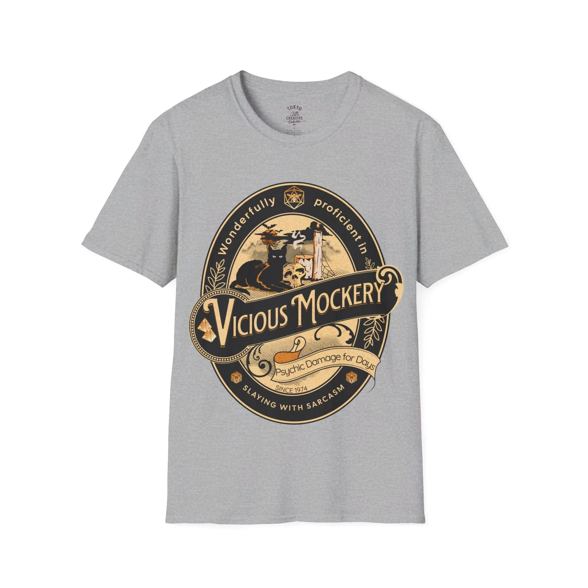 Proficient in Vicious Mockery Shirt - Witty RPG Tee for Gamers and Word Warriors